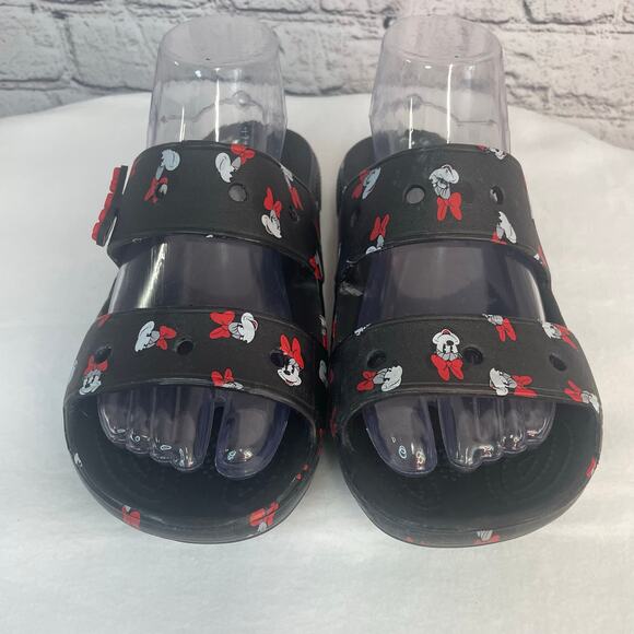 Disney x Crocs Minnie Mouse size M 5/W 7 good used condition Park Exclusive! - Picture 2 of 8